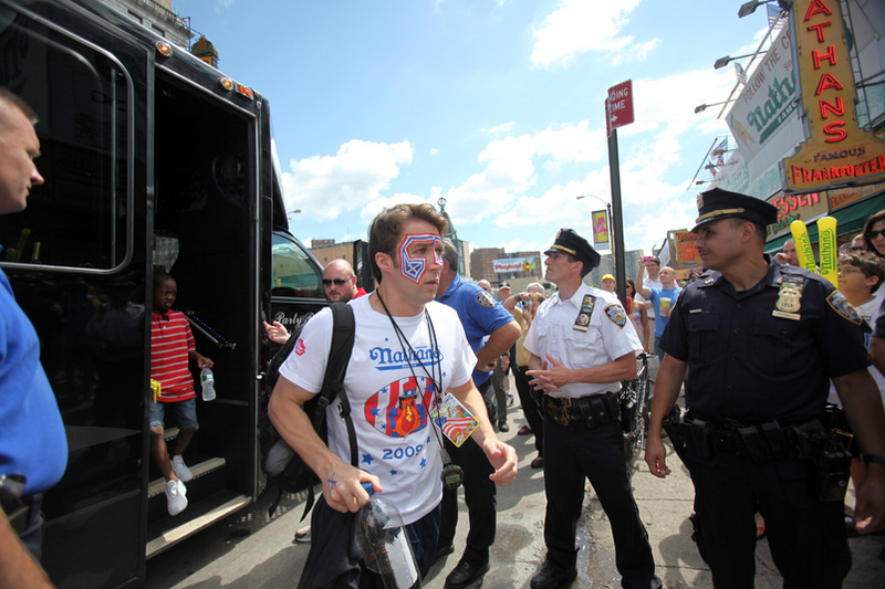 Illustration for article titled The Nathan's 4th of July Hot Dog Eating Contest Is America